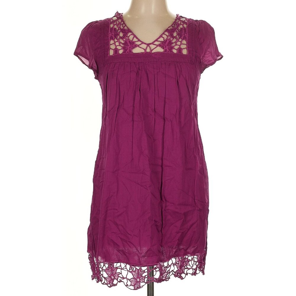 Purple cotton dress size L